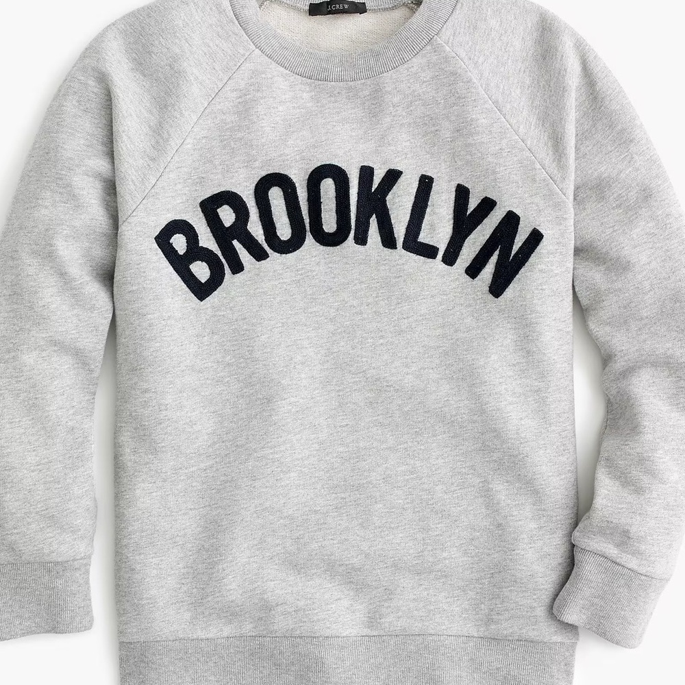 J.Crew “Brooklyn” pullover sweatshirt